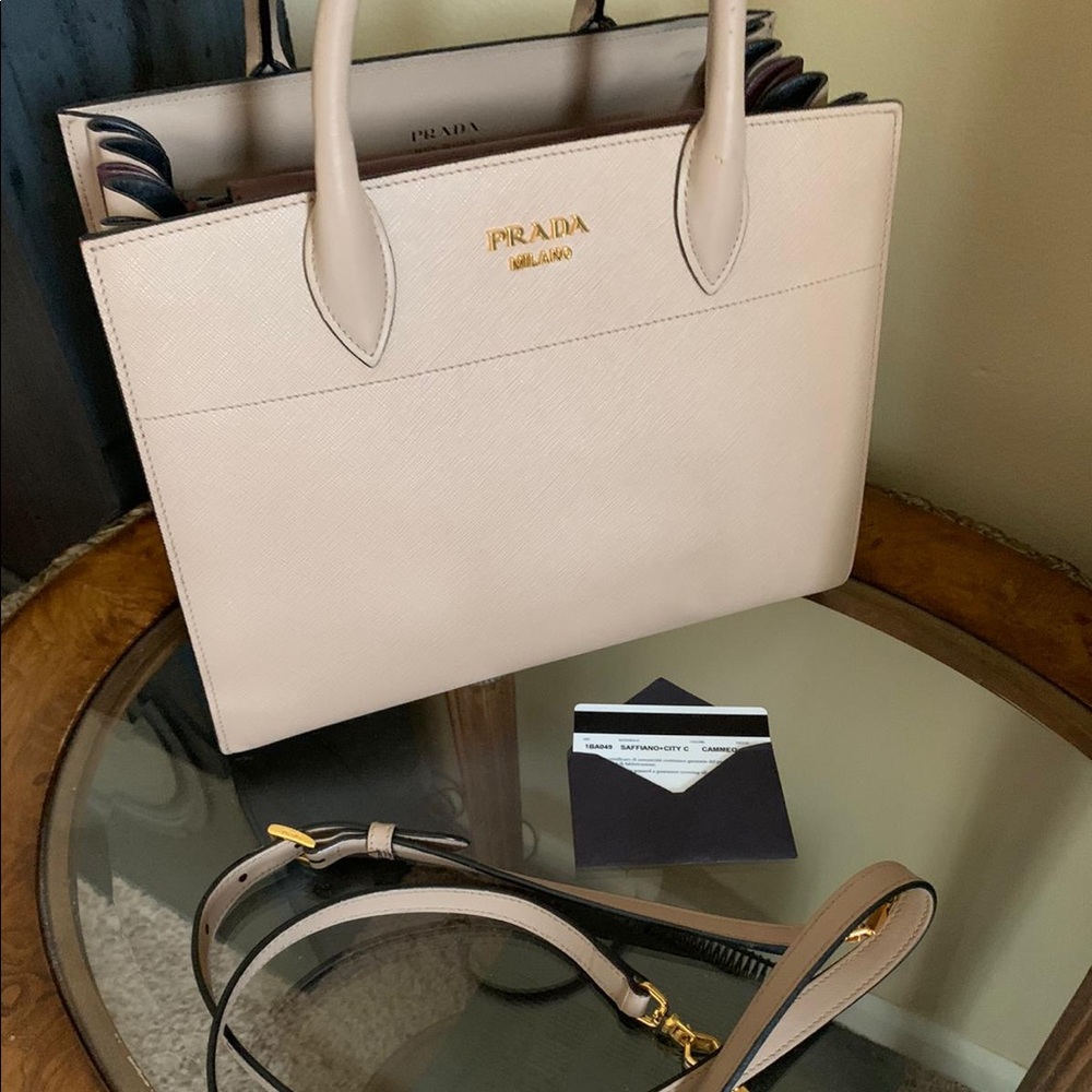 PRADA Bibliotheque Tote - Picture 8 of 16